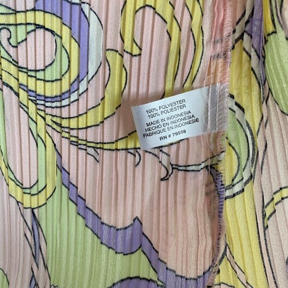 Le Caviar pleated shirt blouse long sleeve- Super trendy colors! - Picture 5 of 10